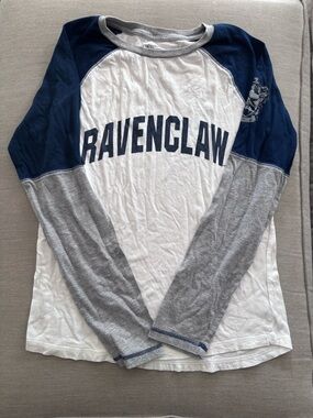 Ravenclaw Long Sleeve Raglan Baseball T Shirt Size Medium
